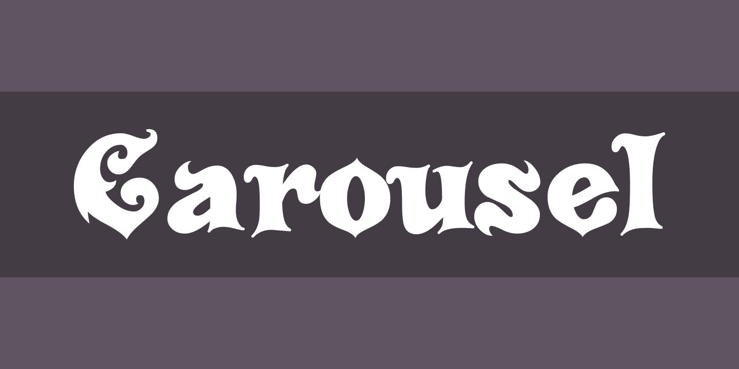 Schriftart Carousel